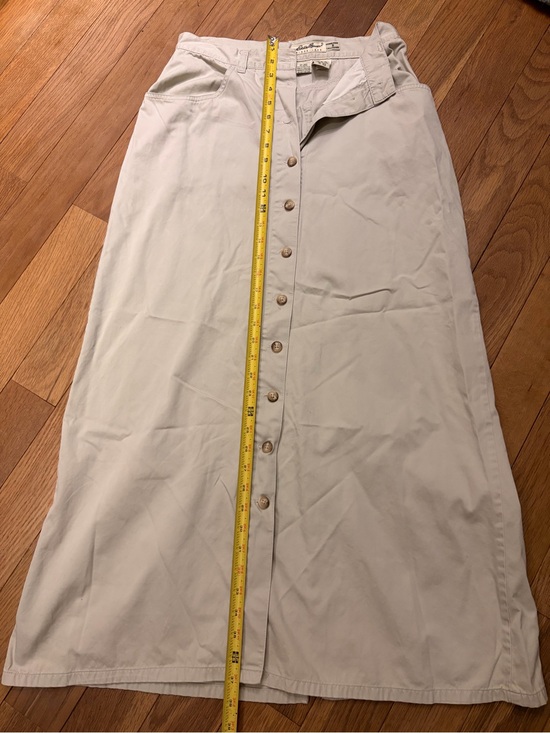 Eddie Bauer Dresses & Skirts - Eddie Bauer Button-Front Cream Maxi Skirt